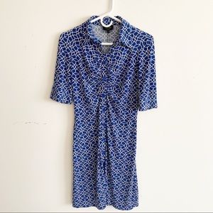 Laundry by Shelli Segal Button Down Print Dress